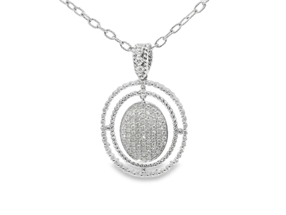 1.06ct diamond pendant in 14k white gold – Niara