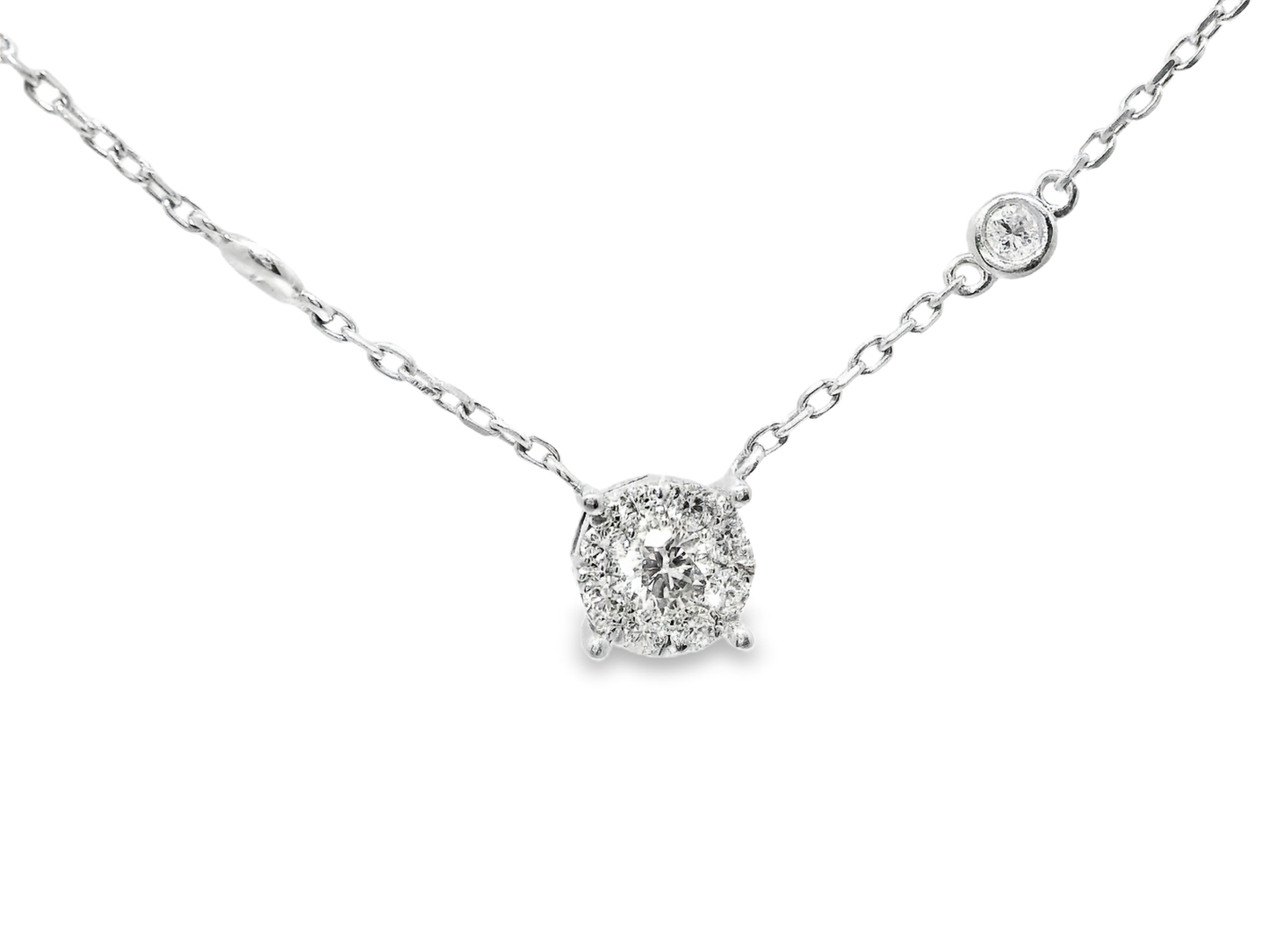 0.73ct diamond pendant in 14k white gold – Niara