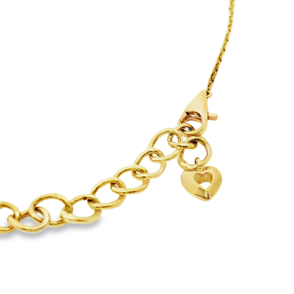 0.04CT Diamond Pendant 14k Yellow Gold