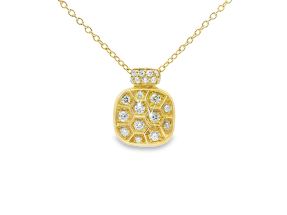 0.29ct diamond pendant in 14k yellow gold – Niara