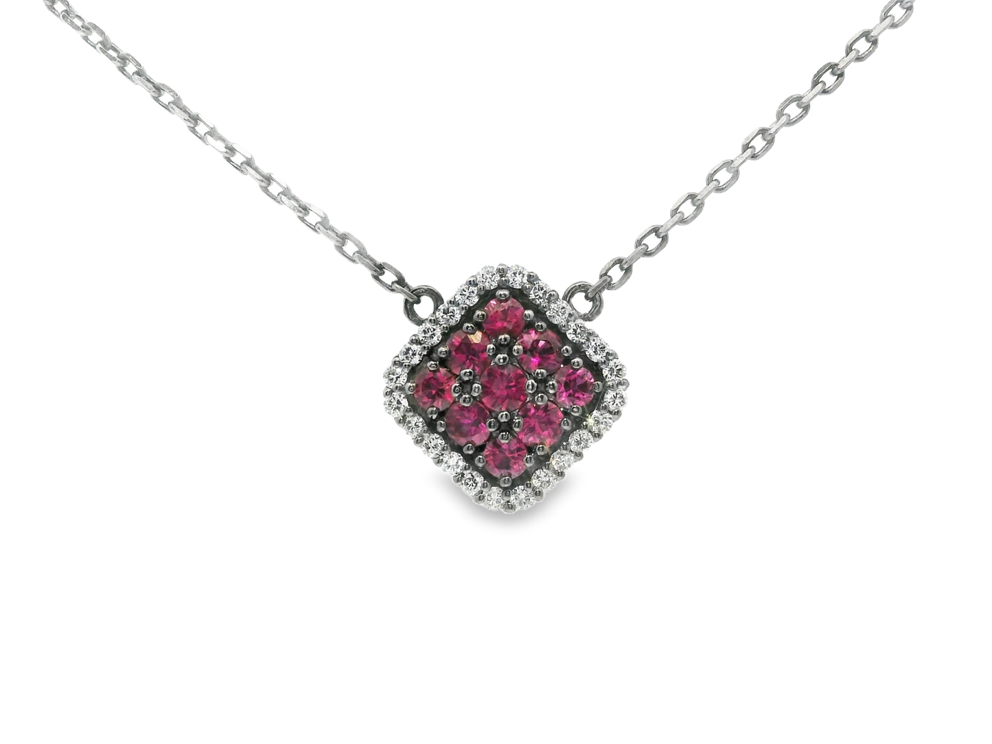 0.18ct diamond pendant in 14k white gold – Niara