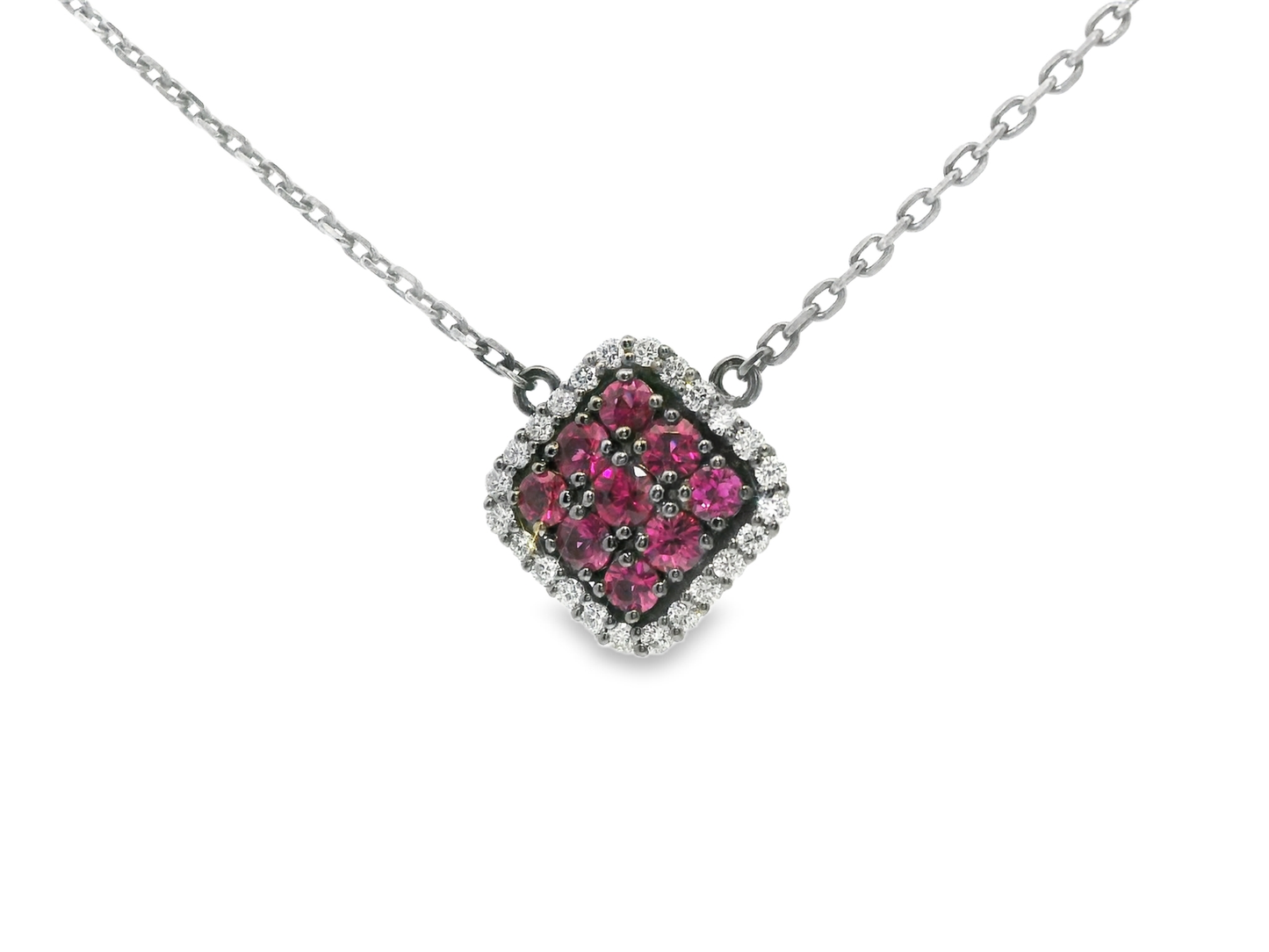 0.18ct diamond pendant in 14k white gold – Niara