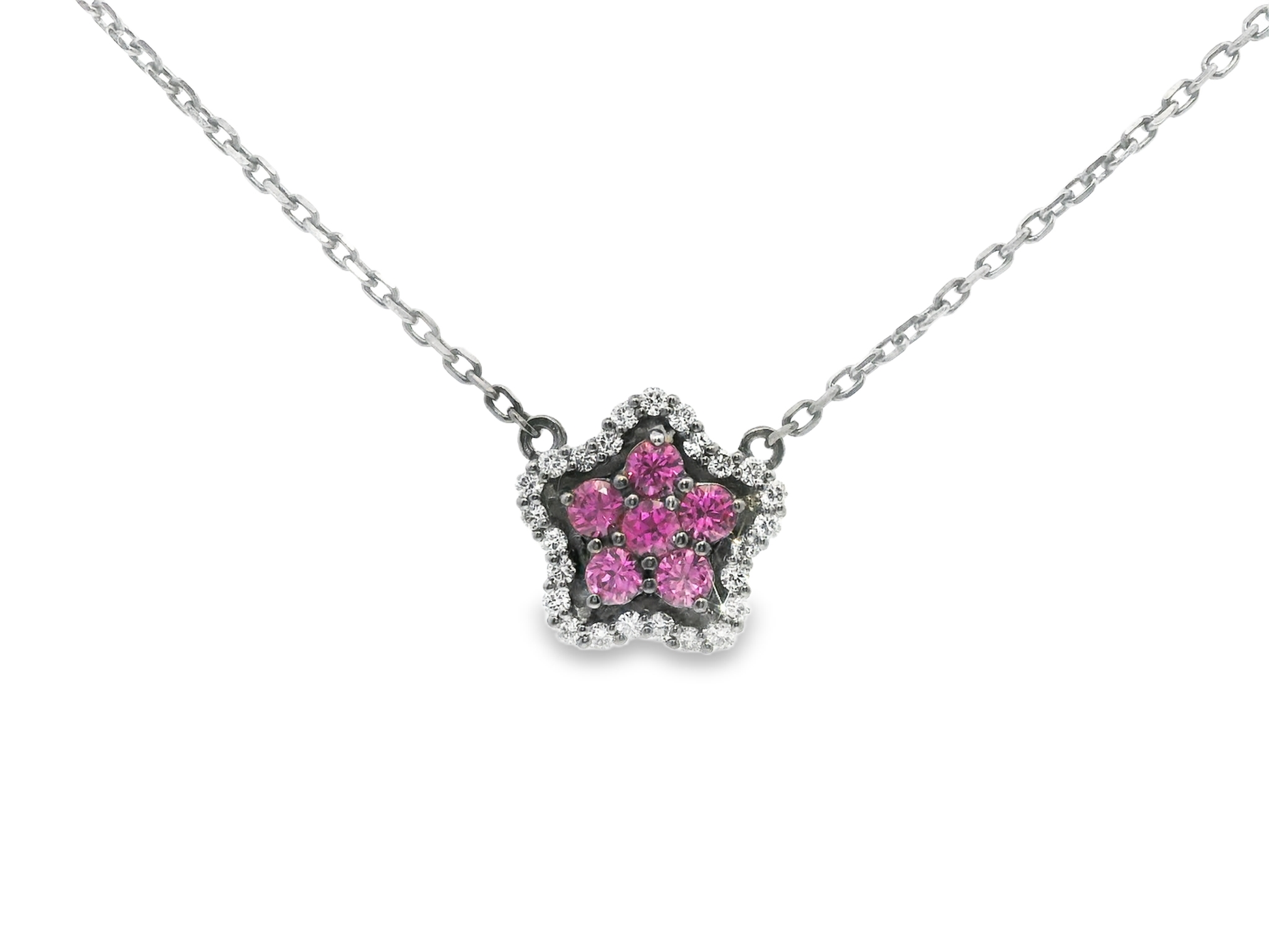 0.18ct diamond pendant in 14k white gold – Niara