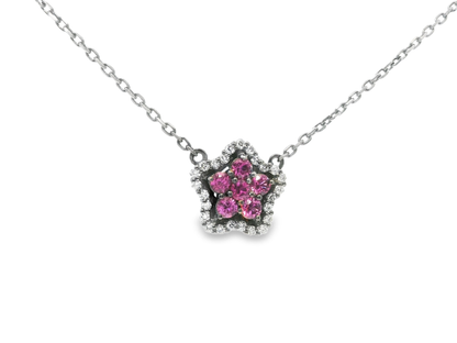 0.18ct diamond pendant in 14k white gold – Niara