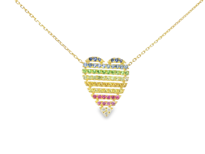 0.66ct sapphire pendant in 14k yellow gold – Niara