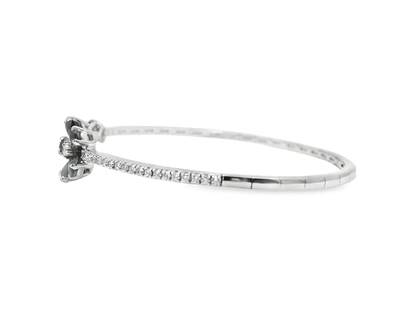 0.37CT Diamond 1.11Ct Black Diamond 18k White Gold