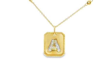 0.19ct diamond pendant in 14k yellow gold – Niara