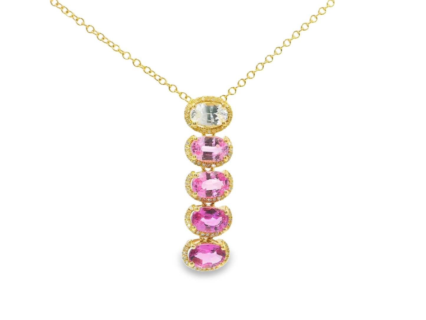 0.16ct diamond pendant in 14k yellow gold – Niara