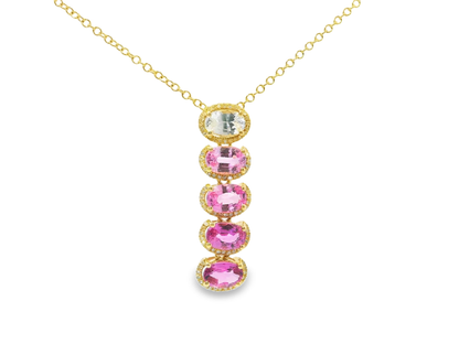 0.16ct diamond pendant in 14k yellow gold – Niara