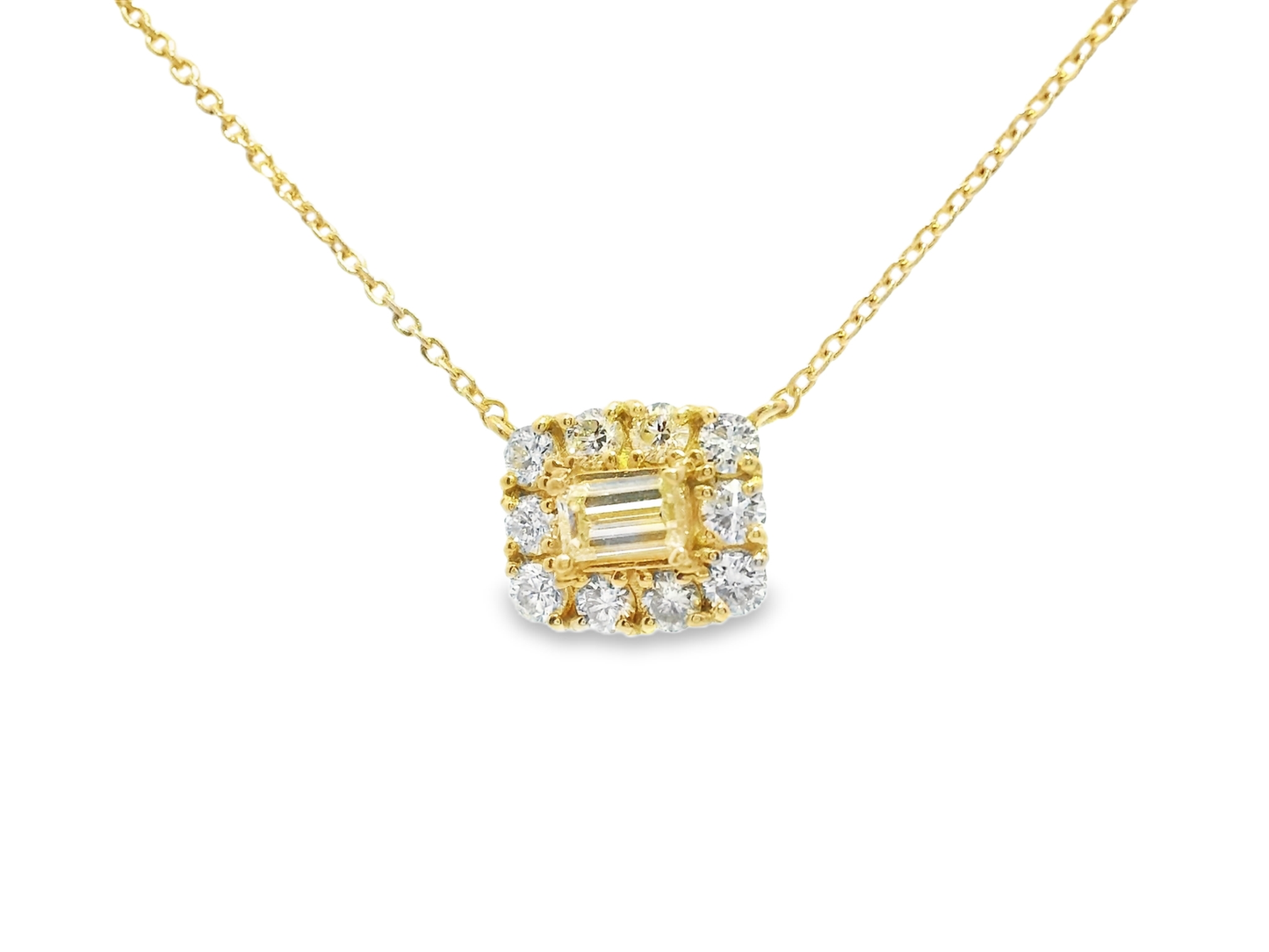 0.50ct diamond pendant in 18k yellow gold – Niara