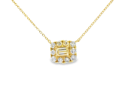 0.50ct diamond pendant in 18k yellow gold – Niara