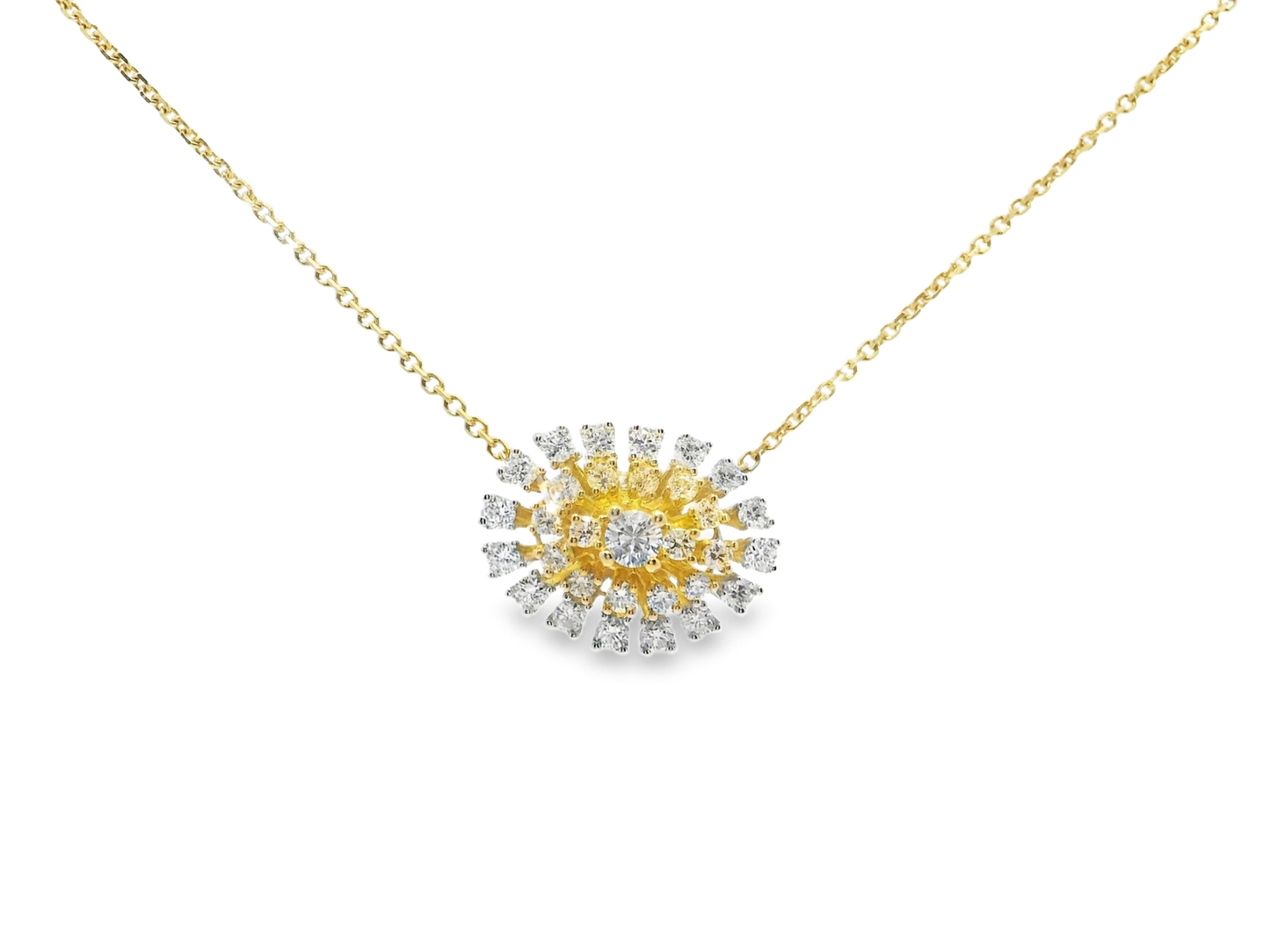 0.85ct diamond pendant in 14k yellow gold – Niara