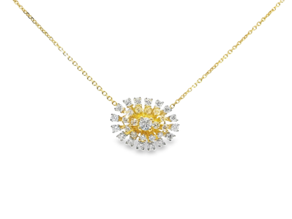 0.85ct diamond pendant in 14k yellow gold – Niara