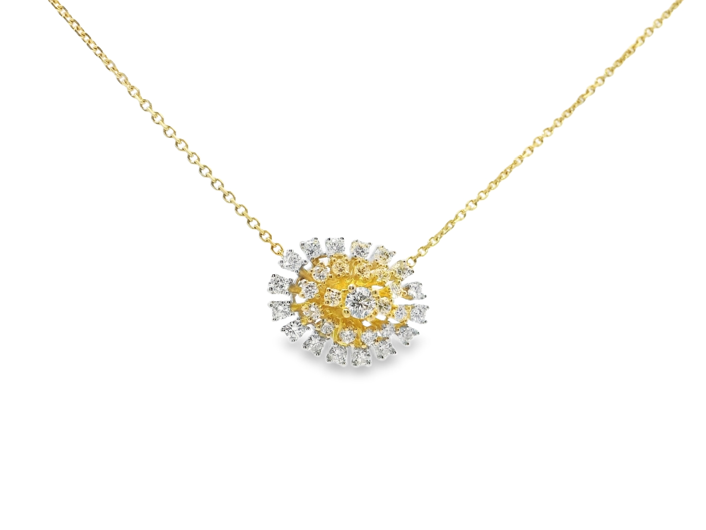 0.85ct diamond pendant in 14k yellow gold – Niara