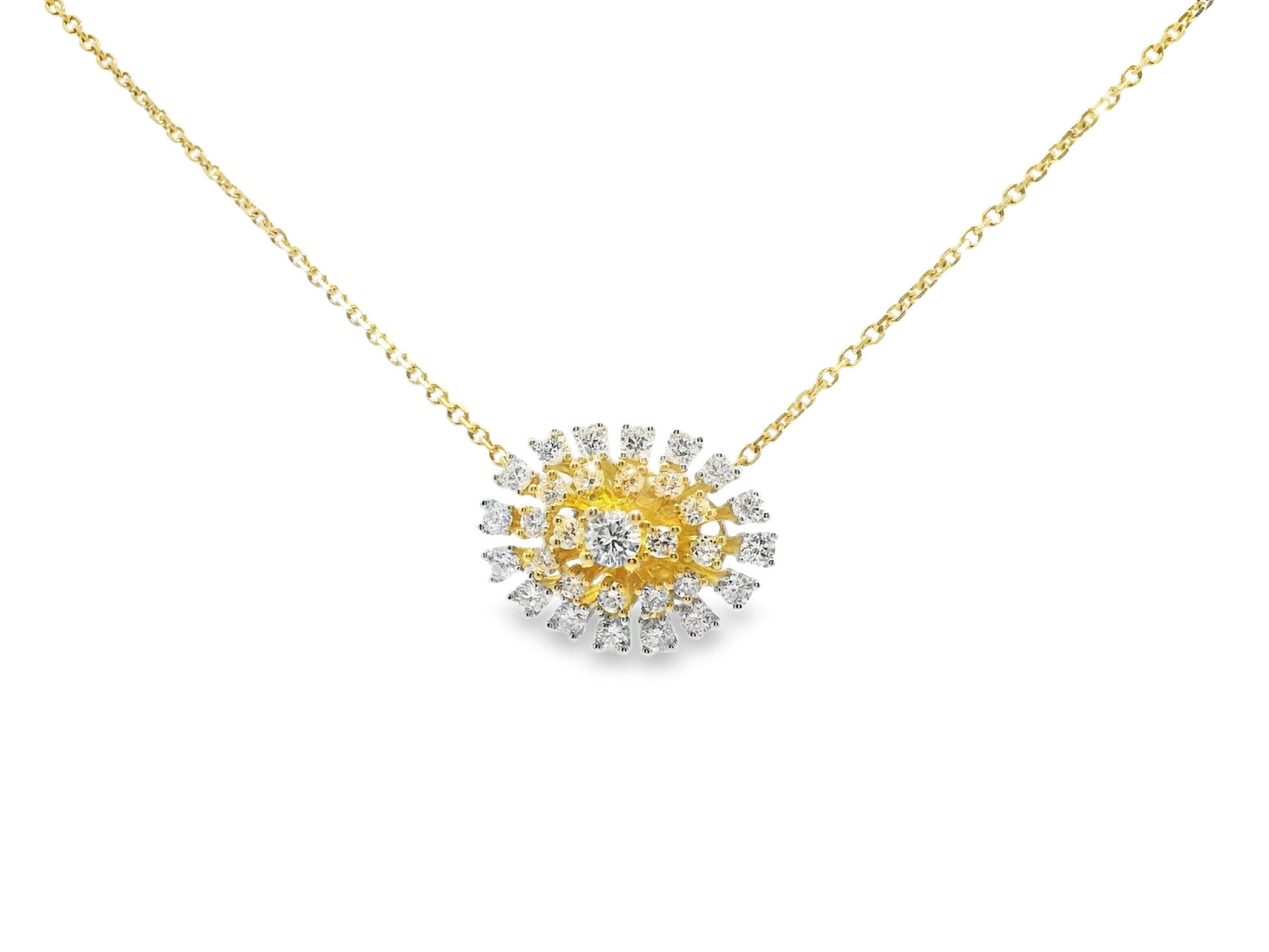 0.85ct diamond pendant in 14k yellow gold – Niara