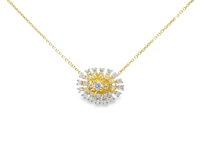 0.85ct diamond pendant in 14k yellow gold – Niara