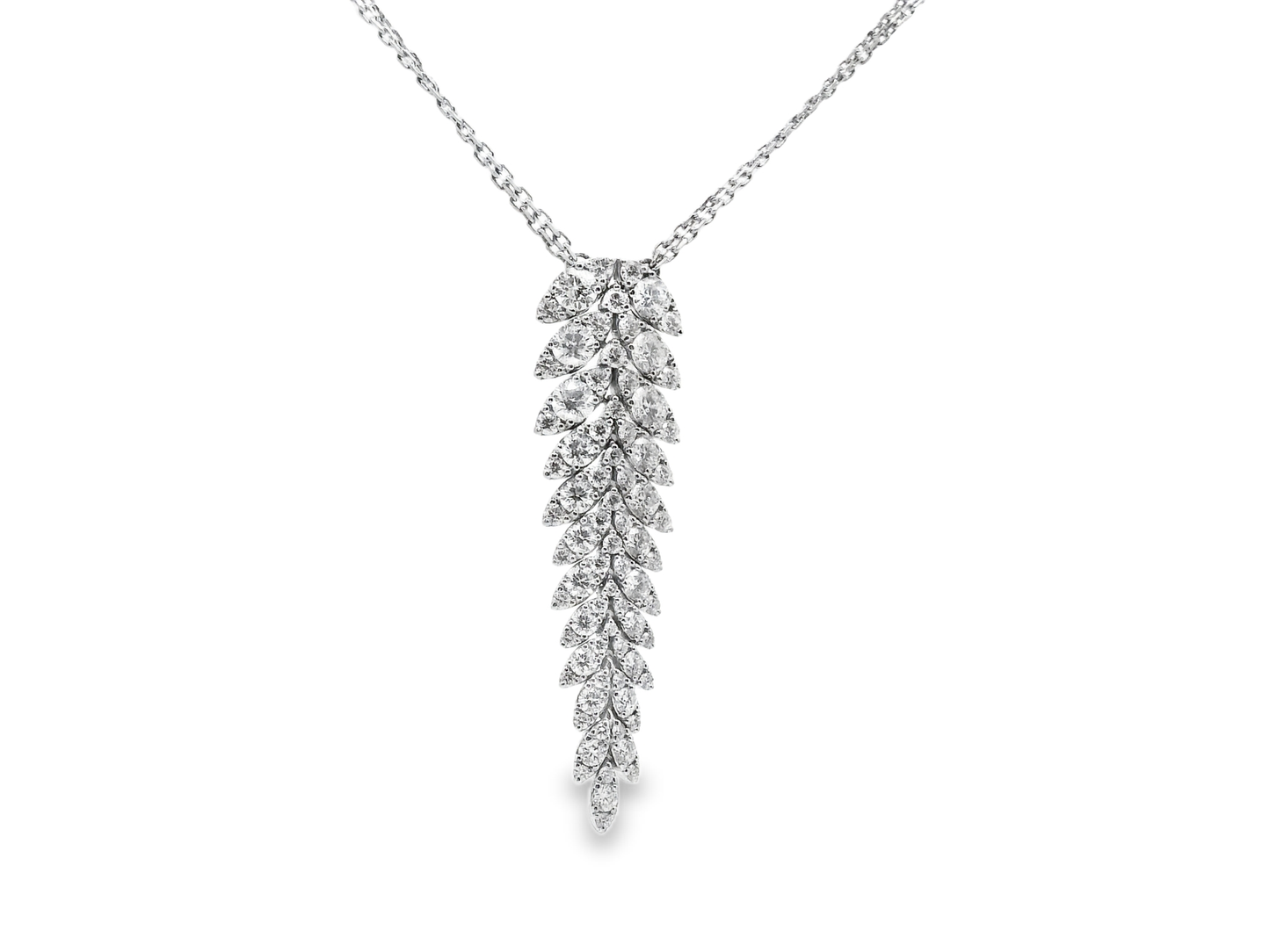 3.44ct diamond pendant in 14k white gold – Niara