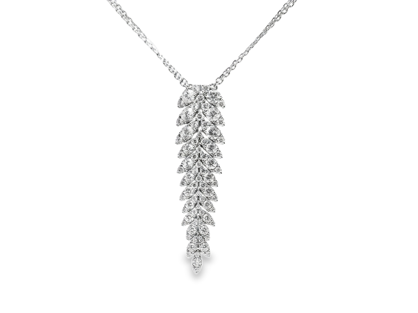 3.44ct diamond pendant in 14k white gold – Niara