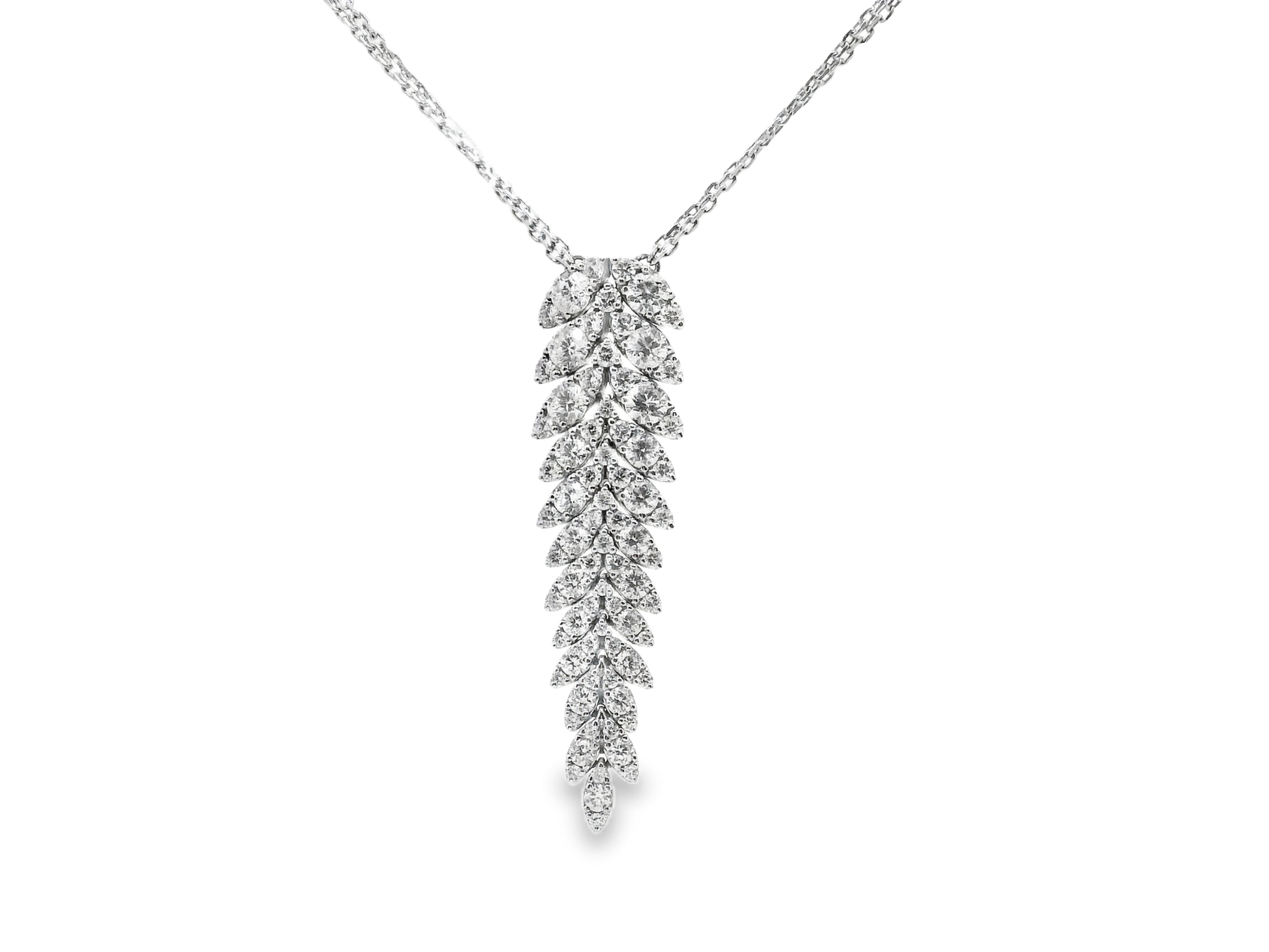 3.44ct diamond pendant in 14k white gold – Niara