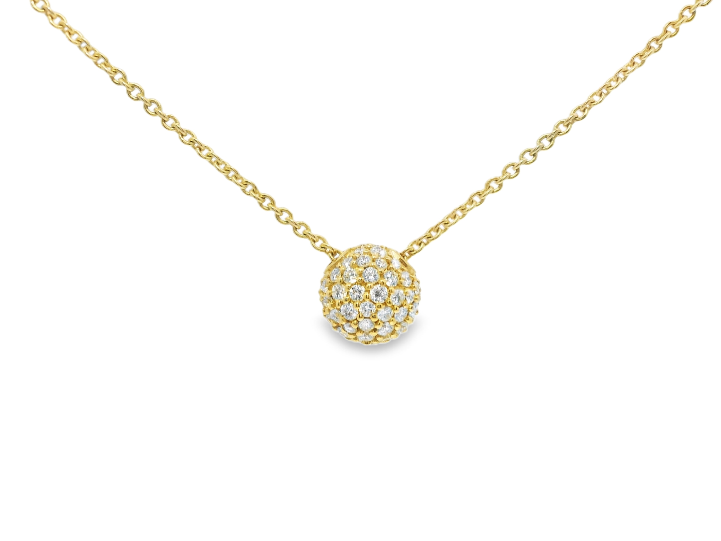 0.29CT Diamond Pendant 14k Yellow Gold