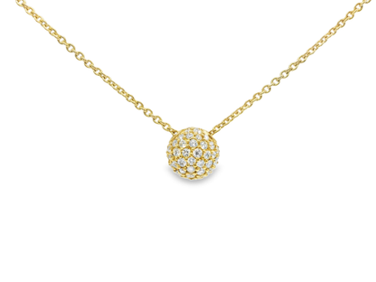 0.29CT Diamond Pendant 14k Yellow Gold