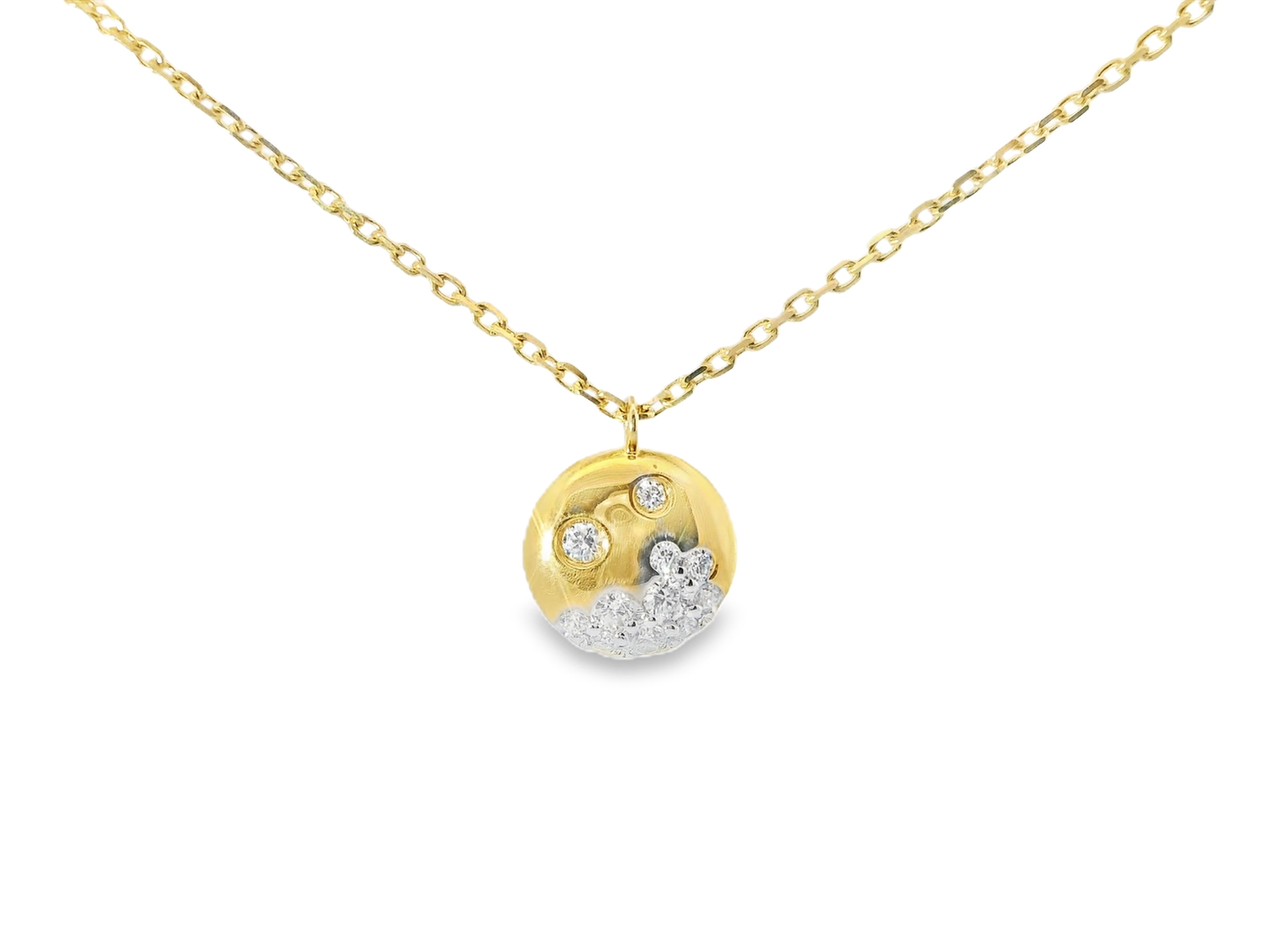 0.23ct diamond pendant in 14k yellow gold – Niara