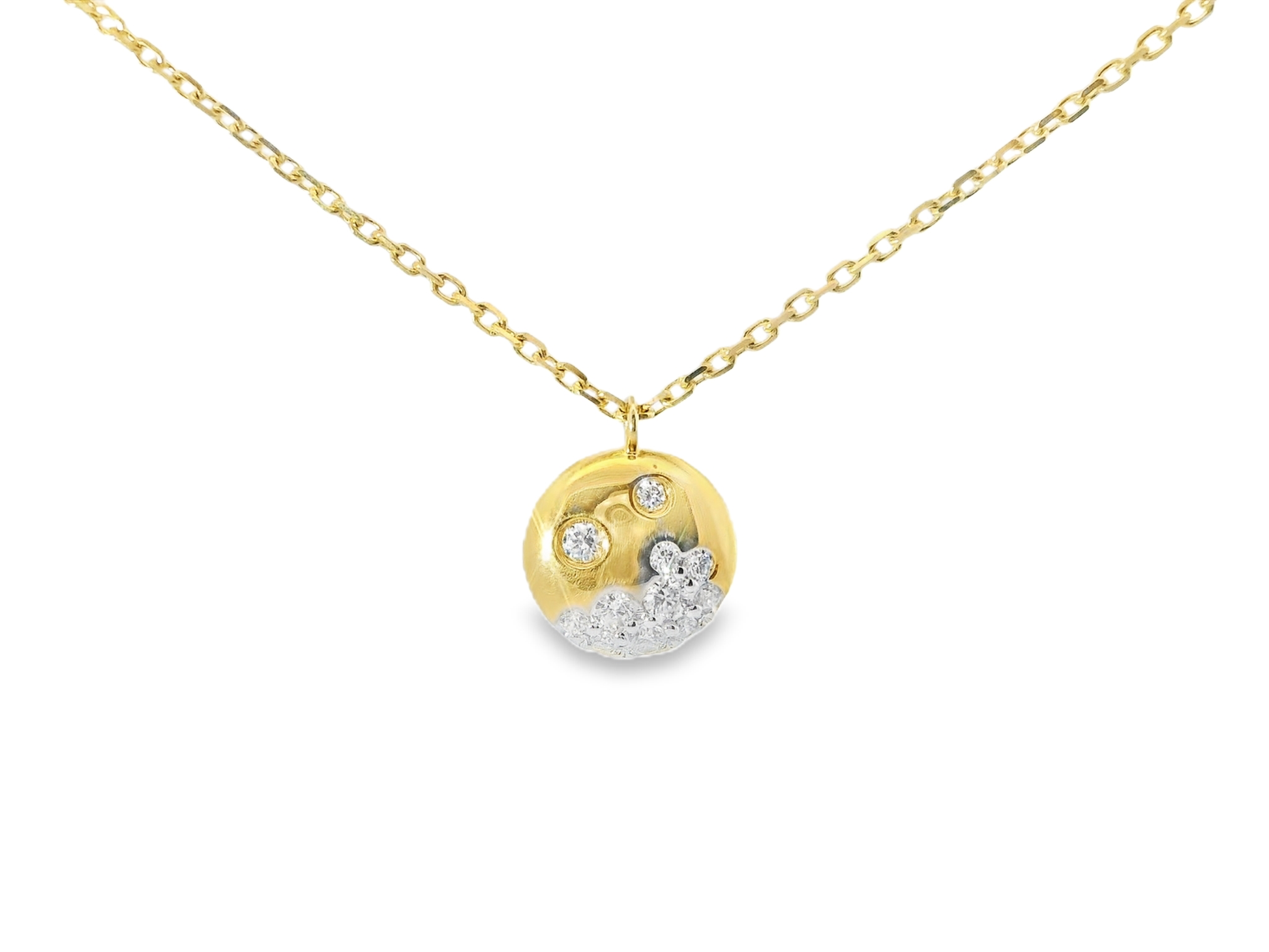 0.23ct diamond pendant in 14k yellow gold – Niara