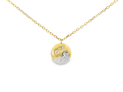 0.23ct diamond pendant in 14k yellow gold – Niara