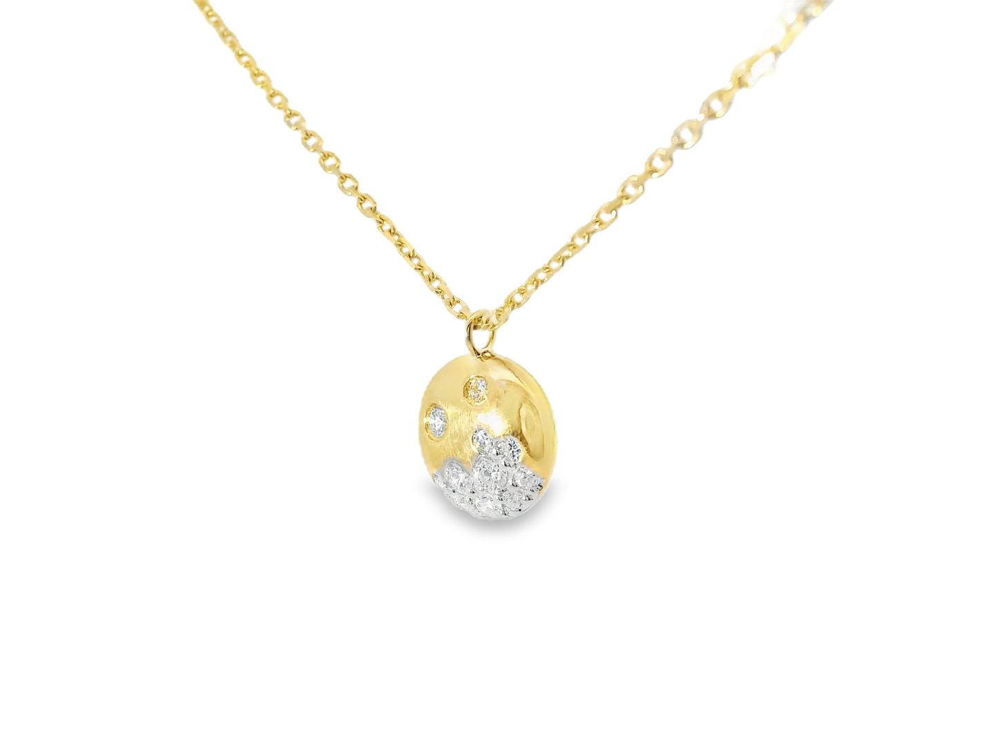 0.23ct diamond pendant in 14k yellow gold – Niara