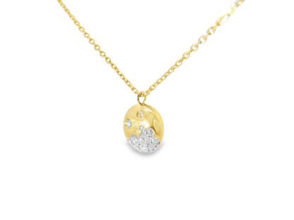 0.23ct diamond pendant in 14k yellow gold – Niara