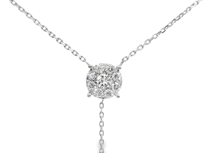0.74ct diamond pendant in 14k white gold – Niara