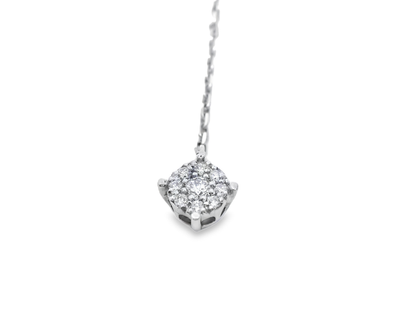 0.90CT Diamond Pendant 14k White Gold