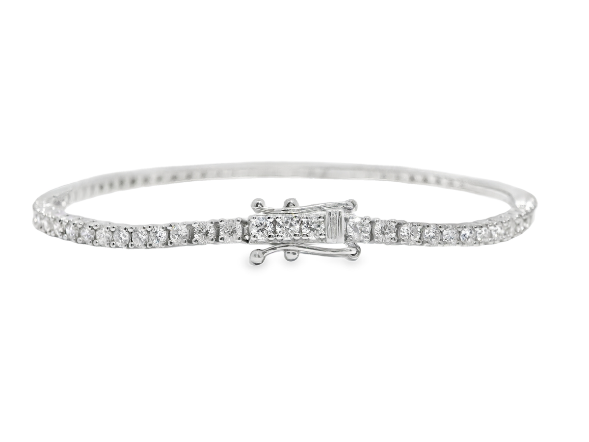 2.91Ct diamond Bracelet 14k White Gold