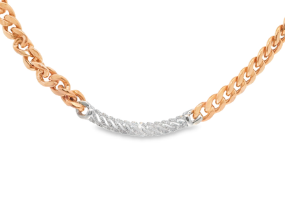0.56CT Diamond Pendant 18k Rose Gold