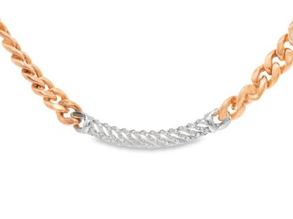 0.56CT Diamond Pendant 18k Rose Gold