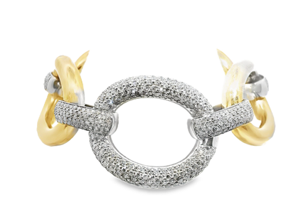 5.79CT Diamond Bracelet 14k Yellow Gold