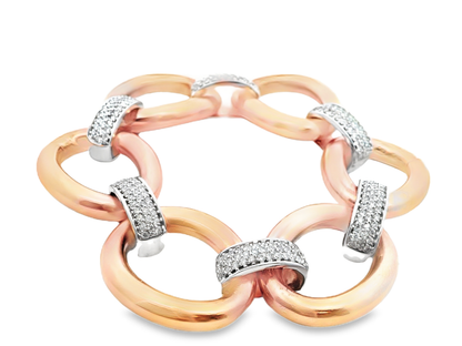 2.28CT Diamond Bracelet 14k Gold