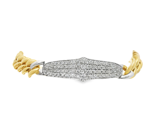 0.91CT diamond Bracelet 18k Yellow Gold