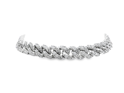 4.71CT Diamond Bracelet 14k White Gold