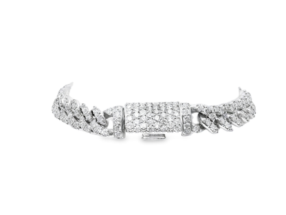 4.71CT Diamond Bracelet 14k White Gold