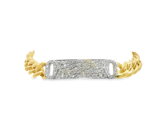 0.92CT Diamond Bracelet 18k Yellow Gold