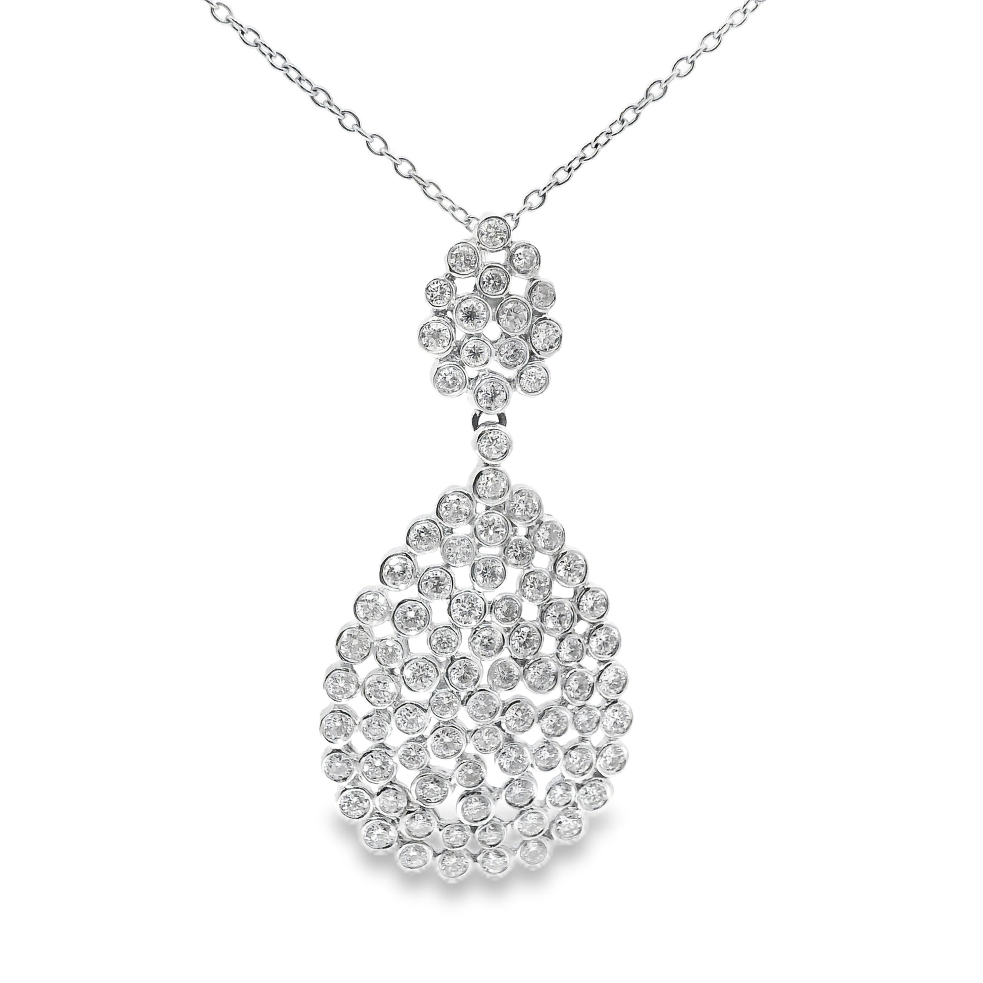 3.05ct diamond pendant in 18k white gold – Niara