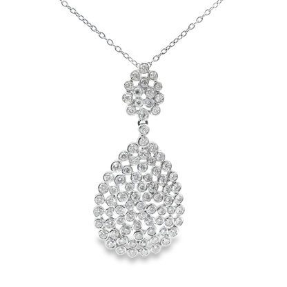 3.05ct diamond pendant in 18k white gold – Niara