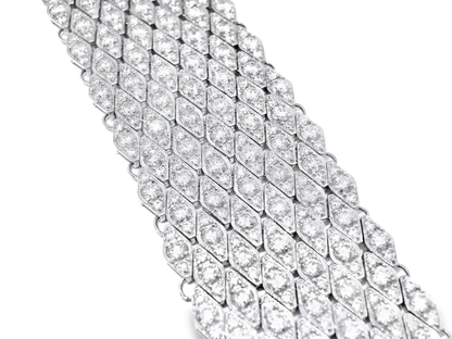 17.58CT Diamond Bracelet 14k White Gold