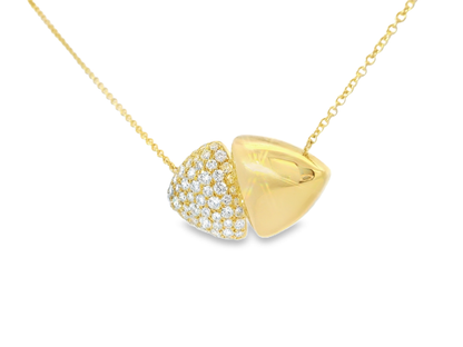 0.99CT Diamond Pendant 14k Yellow Gold