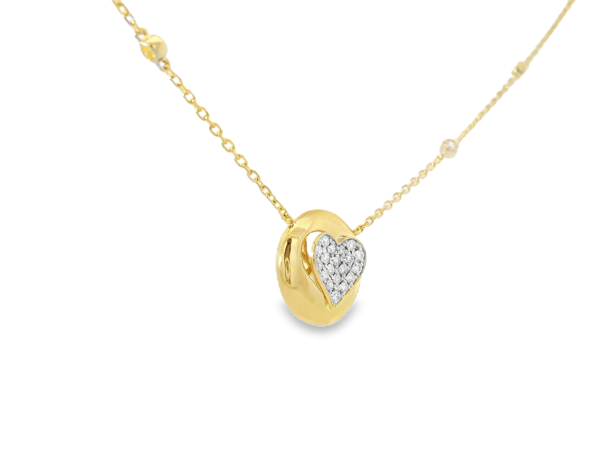 0.29ct diamond pendant in 14k yellow gold – Niara