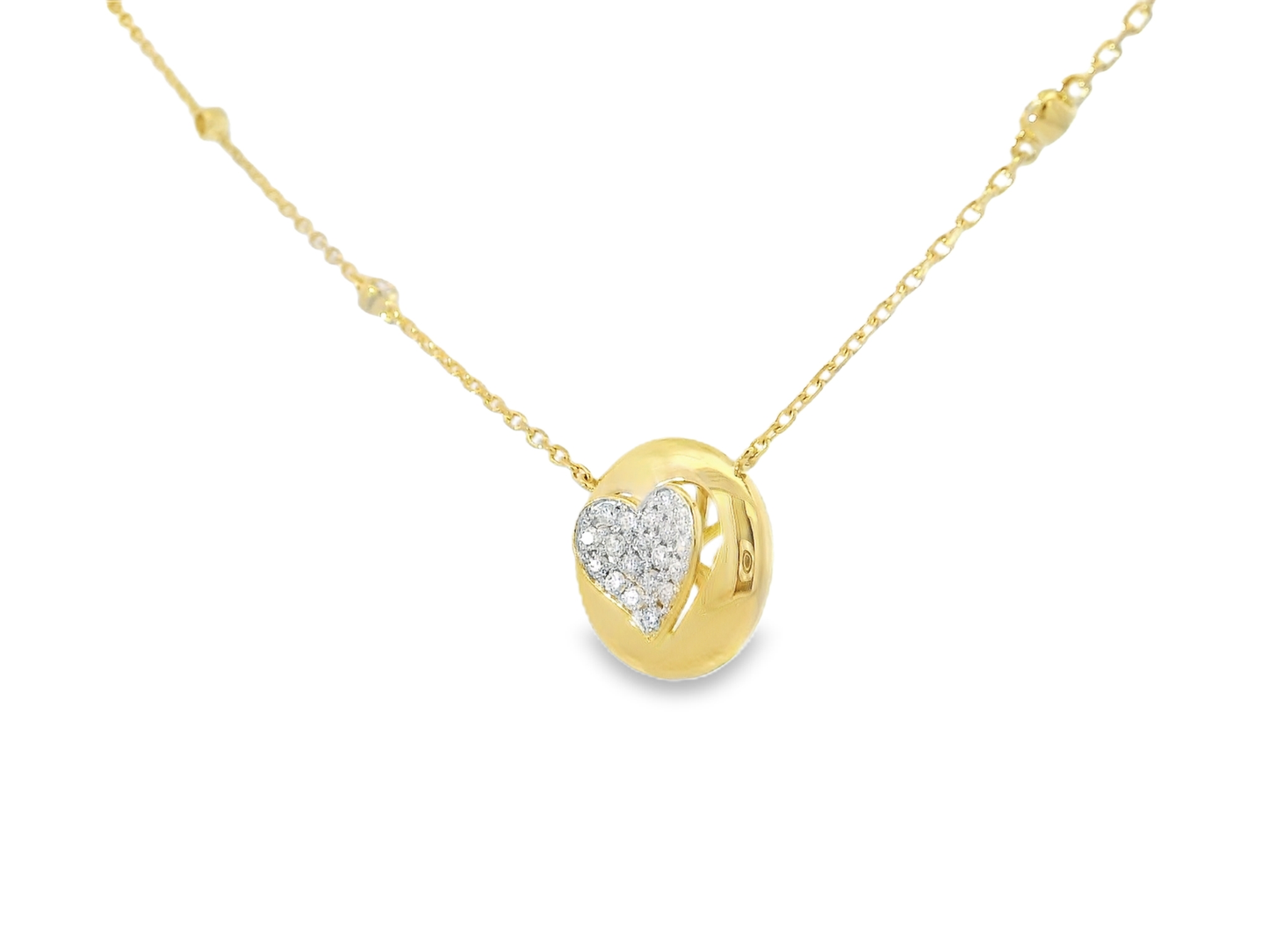 0.29ct diamond pendant in 14k yellow gold – Niara