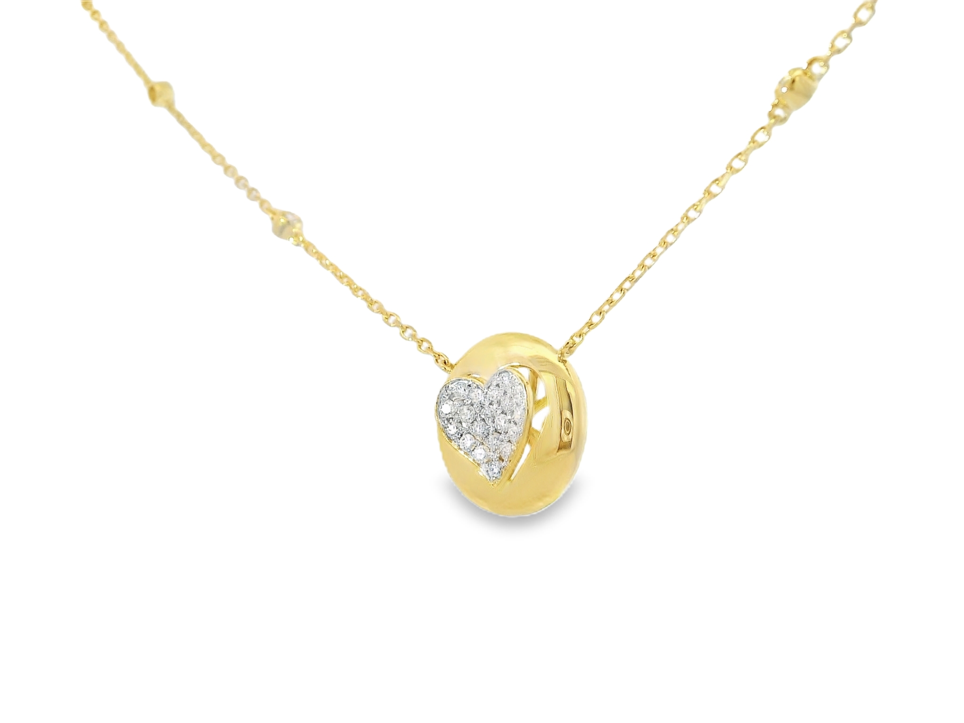 0.29ct diamond pendant in 14k yellow gold – Niara