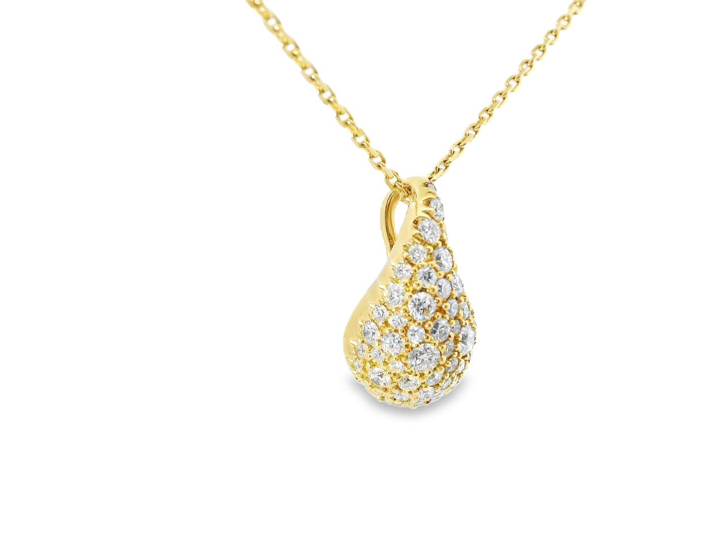 1.13ct diamond pendant in 14k yellow gold – Niara