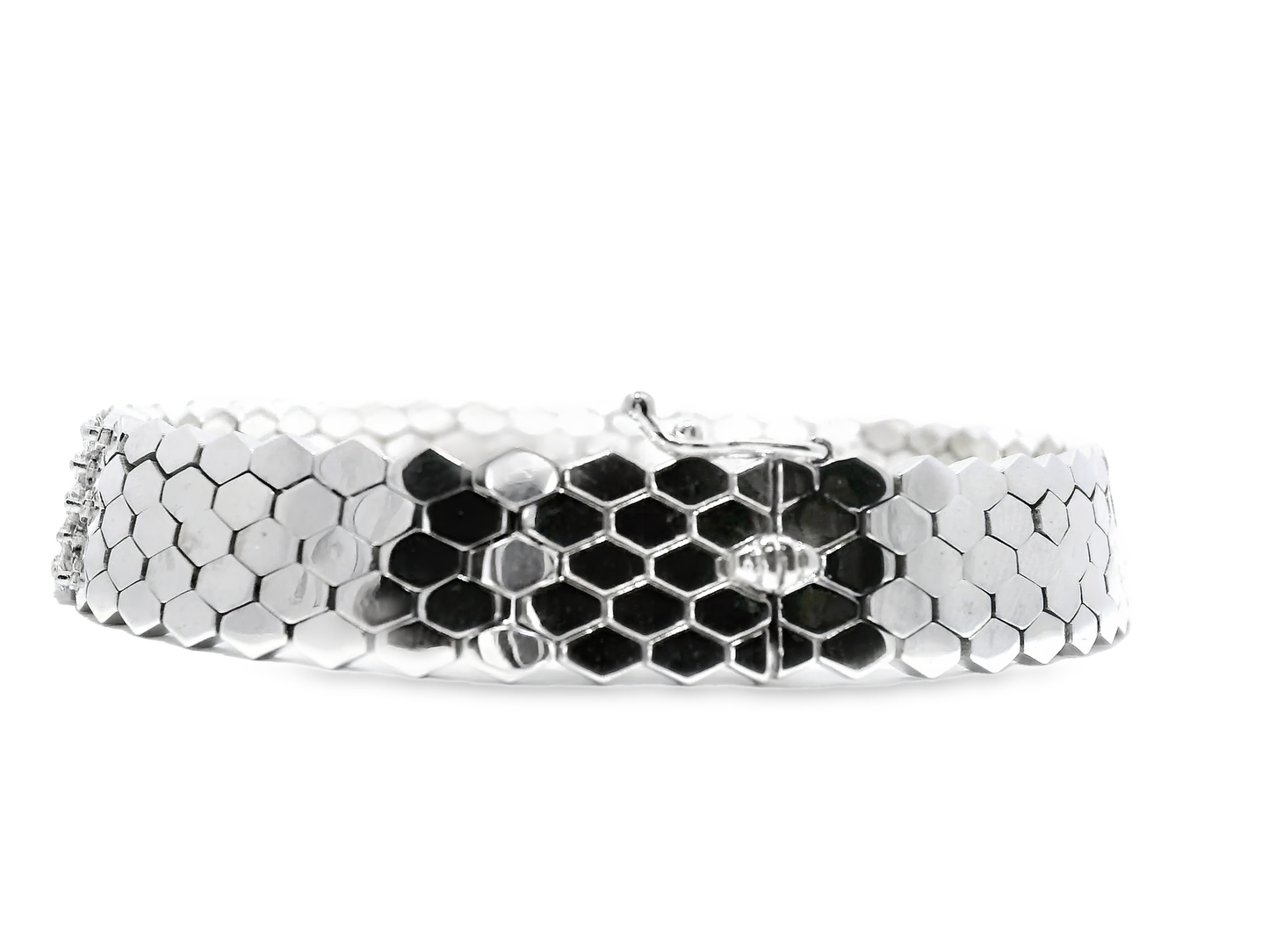 6.15CT Diamond Bracelet 14k White Gold